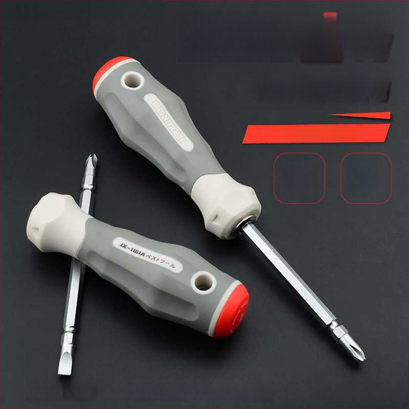 Veržtuvų rinkinys – kryžminė ir plokščia galvutė, dviejų galų, iš anglies plieno, buities įrankių rinkinys