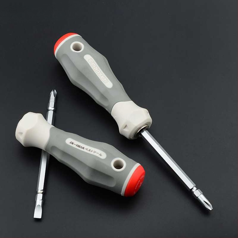 Veržtuvų rinkinys – kryžminė ir plokščia galvutė, dviejų galų, iš anglies plieno, buities įrankių rinkinys