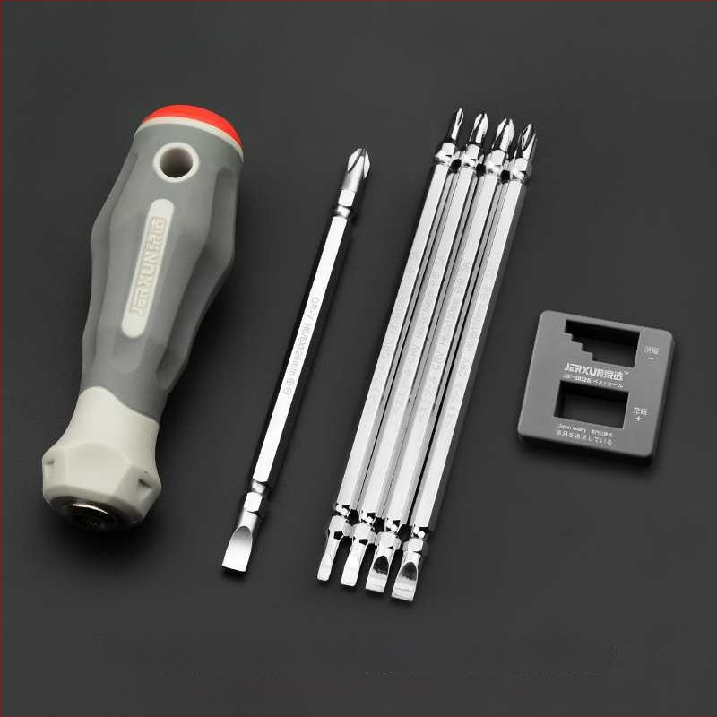 Veržtuvų rinkinys – kryžminė ir plokščia galvutė, dviejų galų, iš anglies plieno, buities įrankių rinkinys