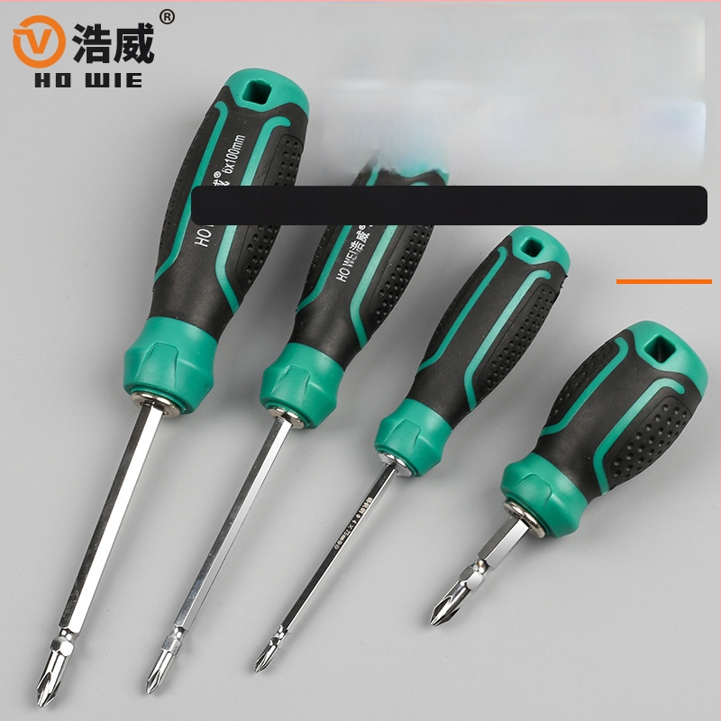 Haowei magnetinis ir izoliuotas atsuktuvų rinkinys su kryžmine ir plokščiąja galvute, Cr-V plienas, rankena PP