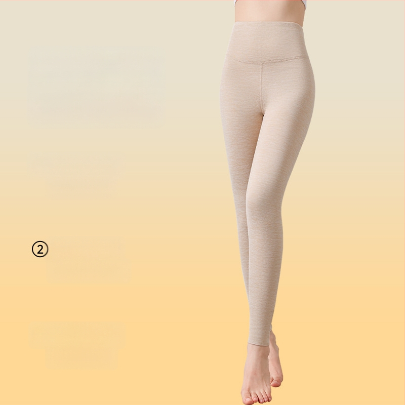 Moteriški aukšto liemens termo leginsai su fliso apdaila, poliesteris, 251–300 g/m²