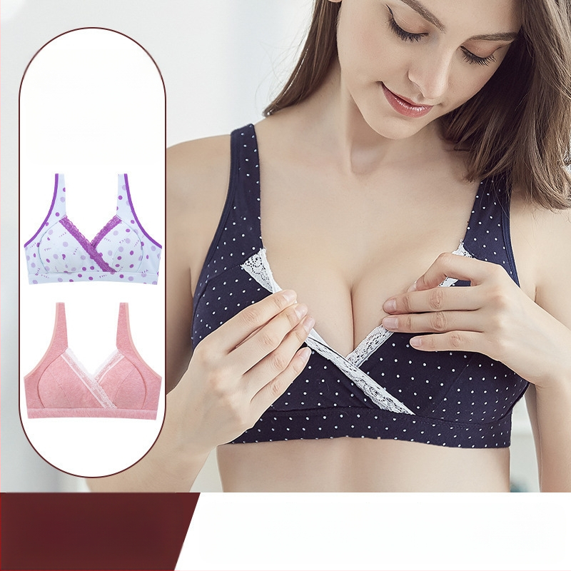 Vezeték nélküli szoptatós melltartó, pamutban gazdag anyag (90–95%), közepesen formázott kosarak, hátul három soros záródással, szoptatáshoz