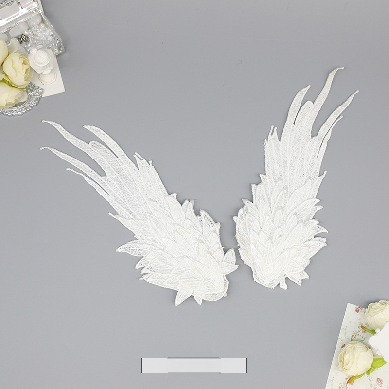 Lolita клип за коса с пера и крила, ръчна изработка, плат, дамски аксесоар за коса, лято 2024, сладък стил