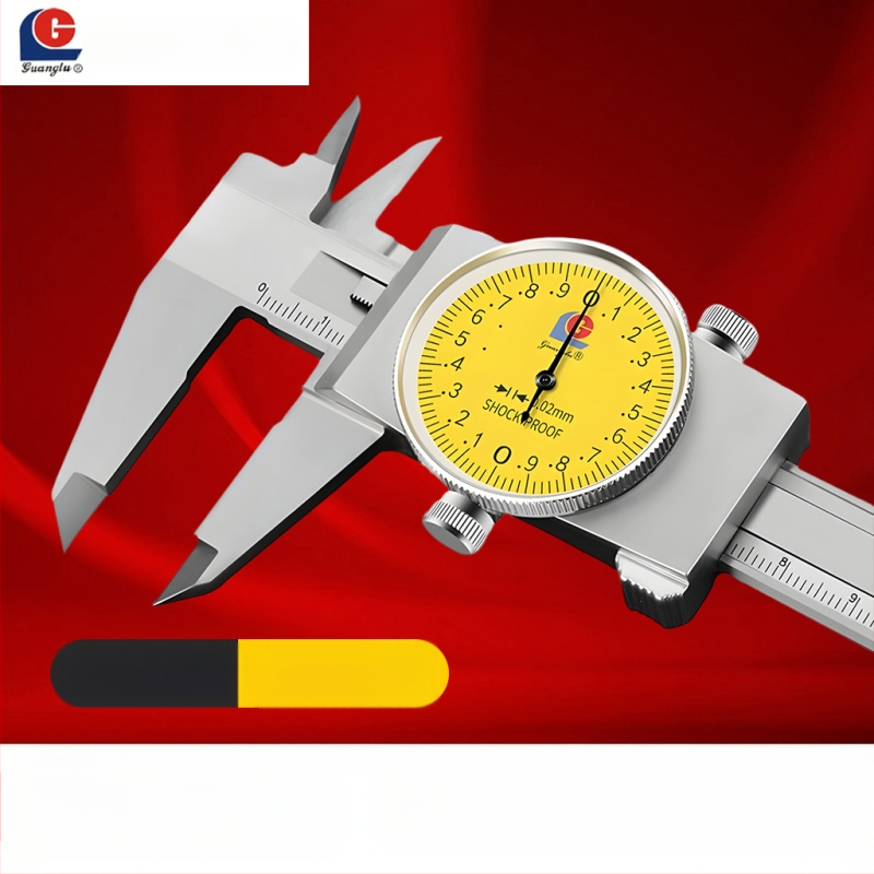 Guilin Guanglu Kétirányú ütésálló dial caliper órával, kiváló precizitás, 0-300mm