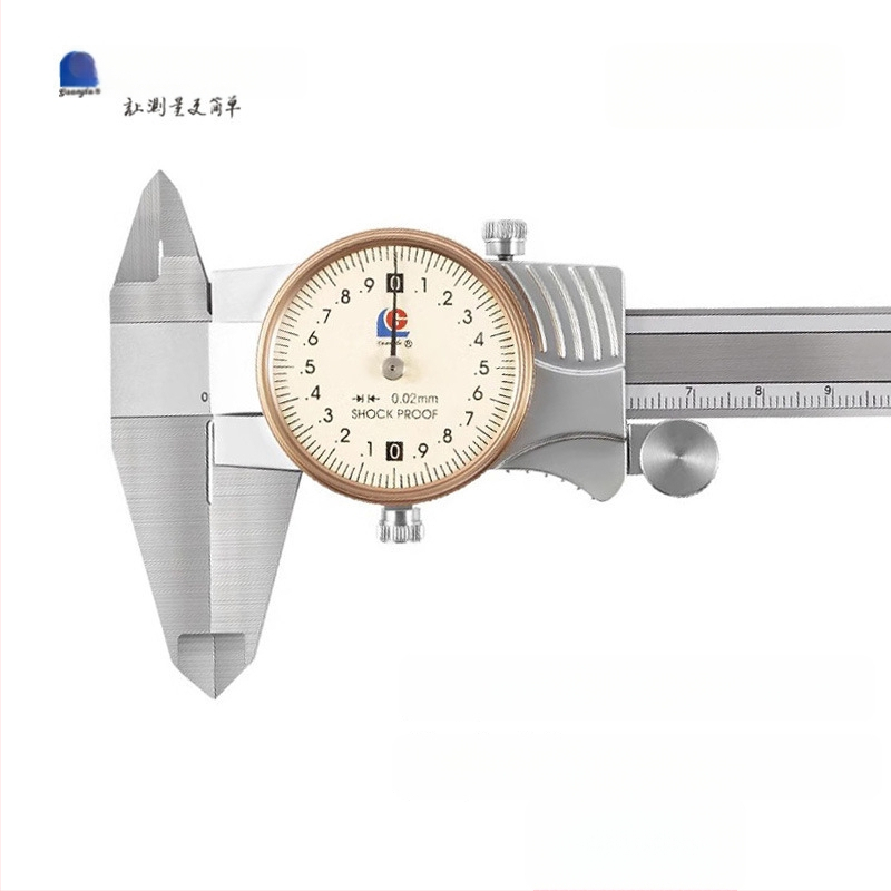 Guilin Guanglu Kétirányú ütésálló dial caliper órával, kiváló precizitás, 0-300mm