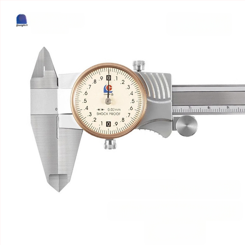 Guilin Guanglu Kétirányú ütésálló dial caliper órával, kiváló precizitás, 0-300mm