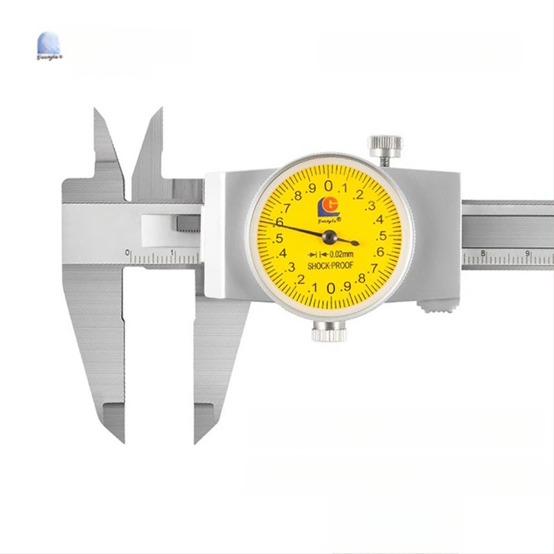 Guilin Guanglu Kétirányú ütésálló dial caliper órával, kiváló precizitás, 0-300mm