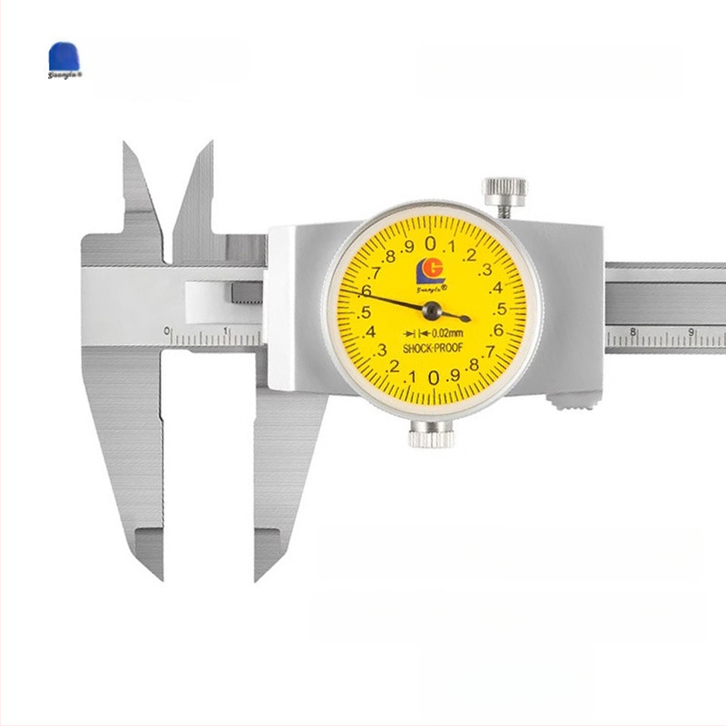 Guilin Guanglu Kétirányú ütésálló dial caliper órával, kiváló precizitás, 0-300mm