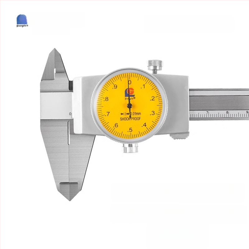 Guilin Guanglu Kétirányú ütésálló dial caliper órával, kiváló precizitás, 0-300mm