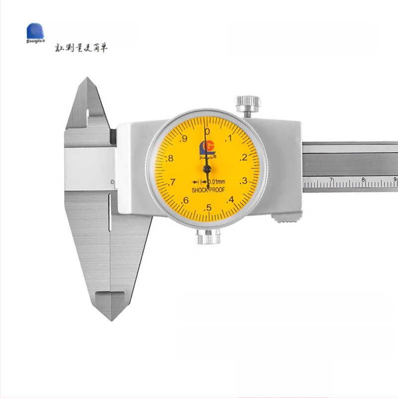 Guilin Guanglu Kétirányú ütésálló dial caliper órával, kiváló precizitás, 0-300mm