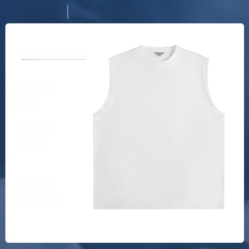 Puuvillane Y-vormiline vest ümmarguse kaelusega, varrukateta, jooksu ja treeningu jaoks, kevad 2024