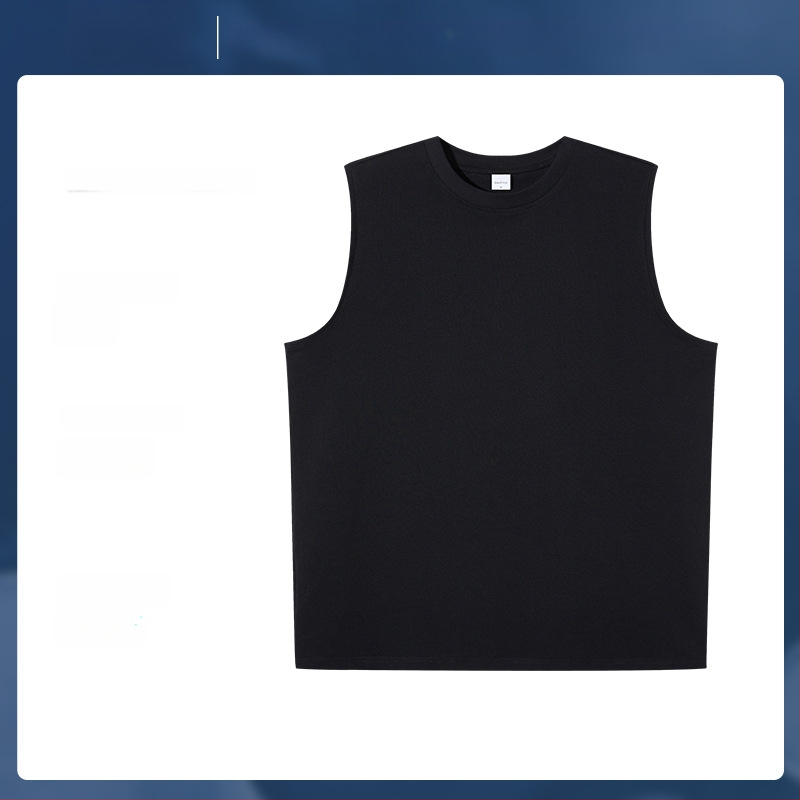 Puuvillane Y-vormiline vest ümmarguse kaelusega, varrukateta, jooksu ja treeningu jaoks, kevad 2024