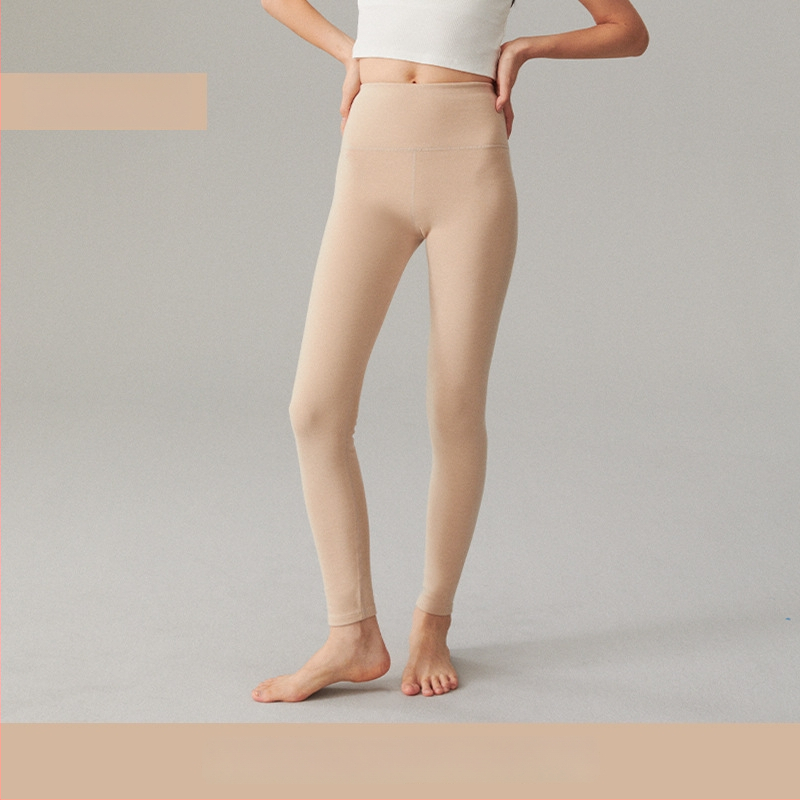 Moteriškos akrilinės terminės kelnės su fliso pamušalu, itin storos, dvigubai šukuota vidinė pusė, aukštas juosmuo, antibakterinės