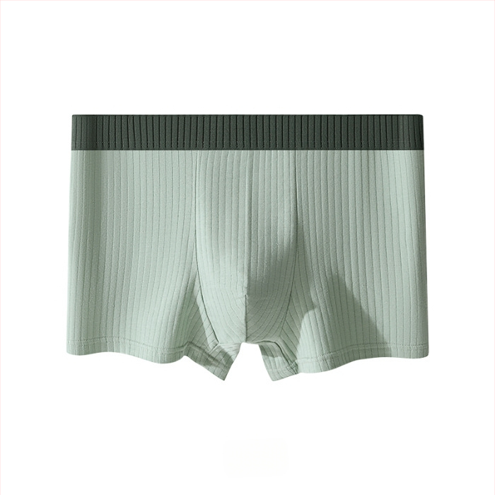 Meeste bokserid puuvillast, hingavad, keskmise talje kõrgusega, ühetoneilised, viskoosist vooder
