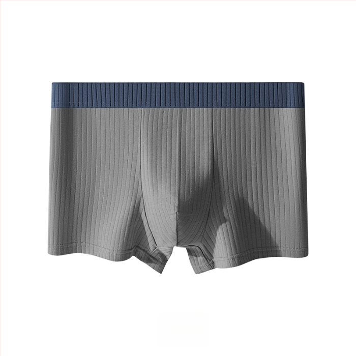 Meeste bokserid puuvillast, hingavad, keskmise talje kõrgusega, ühetoneilised, viskoosist vooder