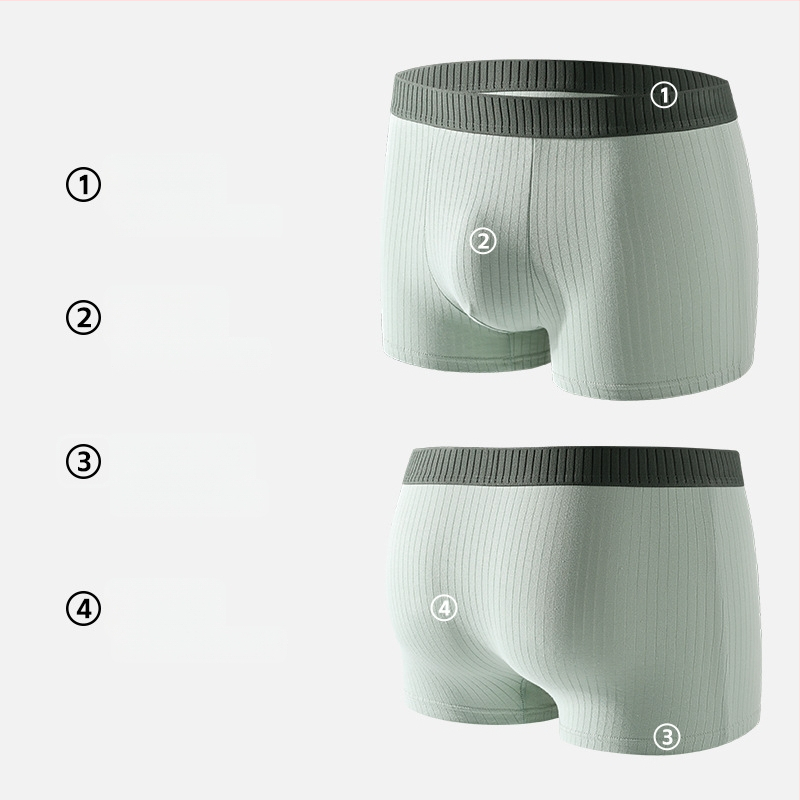 Meeste bokserid puuvillast, hingavad, keskmise talje kõrgusega, ühetoneilised, viskoosist vooder
