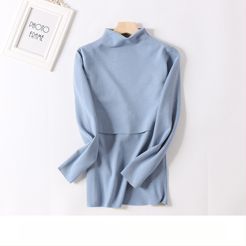 Nėščiosioms velūro termo komplektas su vidutinio aukščio kaklu, flisu viduje, rudens viršus ir kelnės žindymui po gimdymo