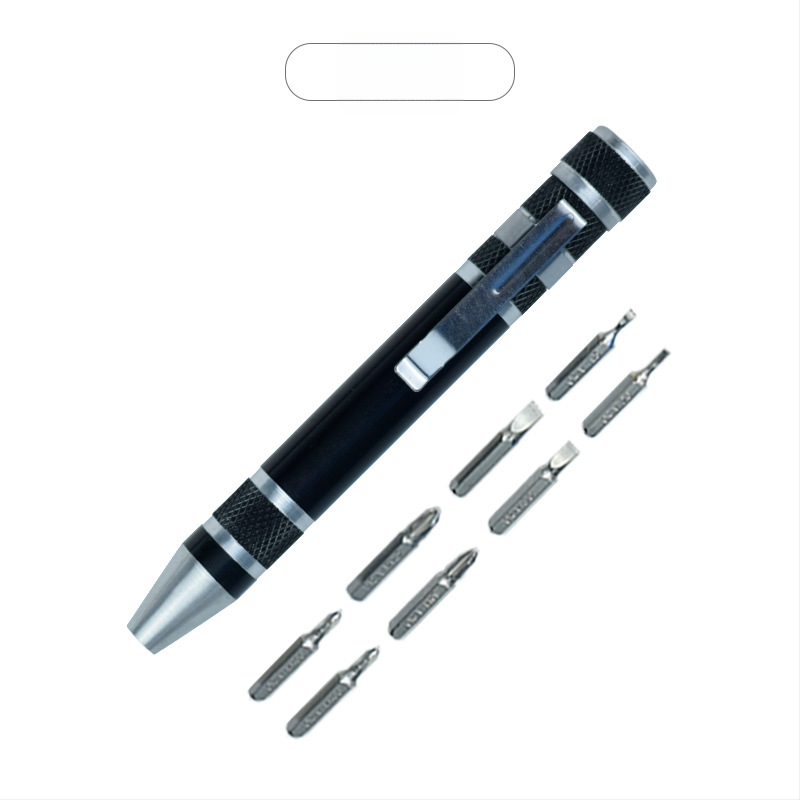 YICEN Metalinis rankinis daugiakryptis pieštuko tipo atsuktuvas su magnetine galva, Cr-V medžiaga, neizoliuotas, svoris 0.035 kg