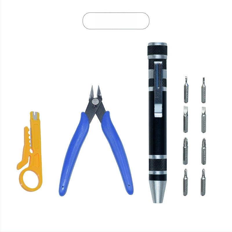 YICEN Metalinis rankinis daugiakryptis pieštuko tipo atsuktuvas su magnetine galva, Cr-V medžiaga, neizoliuotas, svoris 0.035 kg