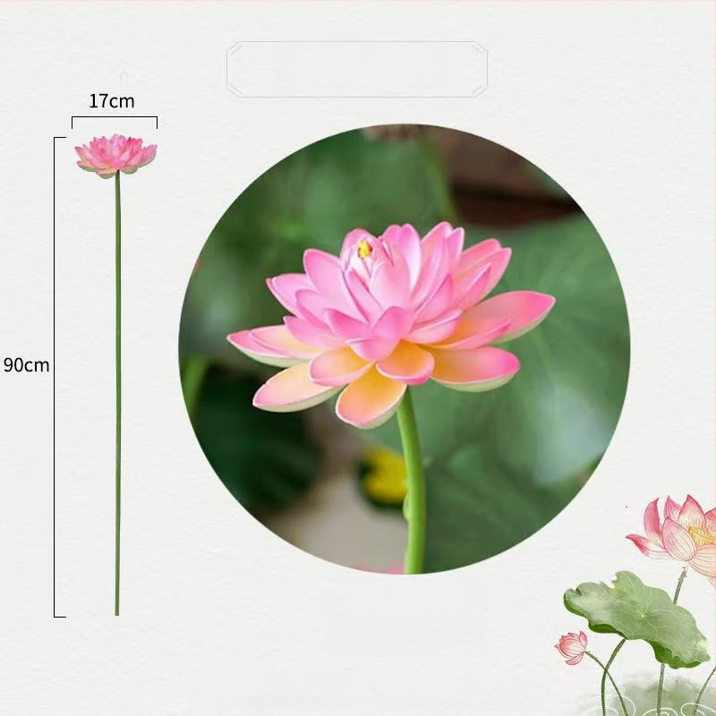 Сценичен реквизит: реалистично листо на лотос и цвете на лотос за класически танц, декоративно сценично оформление, детски реквизит
