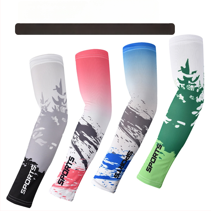 Saules aizsardzības rokavieni, universāls, gradienta raksts, poliesters Ice Silk