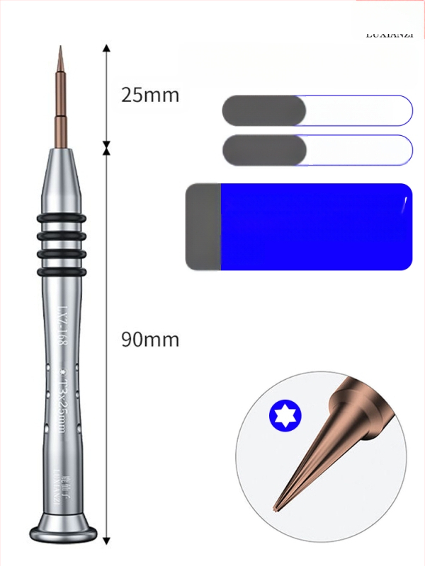 Huawei Watch nugaros dangtelio atidarymo atsuktuvas rinkinys, T2/T3 sešiakampiai bitai, anglies plienas, magnetizatorius