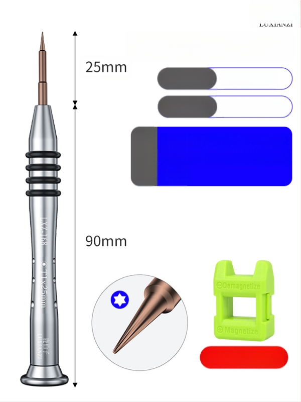 Huawei Watch nugaros dangtelio atidarymo atsuktuvas rinkinys, T2/T3 sešiakampiai bitai, anglies plienas, magnetizatorius