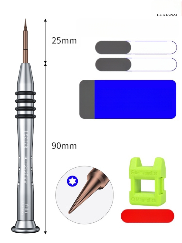 Huawei Watch nugaros dangtelio atidarymo atsuktuvas rinkinys, T2/T3 sešiakampiai bitai, anglies plienas, magnetizatorius