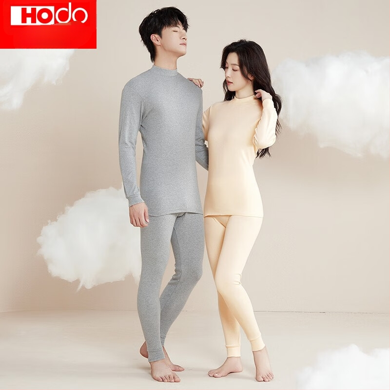 Rudens–žiemos poros šilto apatinio komplekto iš 100% medvilnės, viršutinė dalis su pusiau aukštu kaklu ir kelniomis, kvėpuojantis, minkštas, 180 g/m², vieno sluoksnio