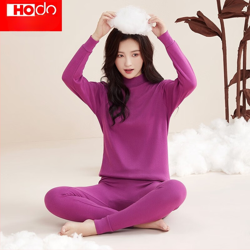 Rudens–žiemos poros šilto apatinio komplekto iš 100% medvilnės, viršutinė dalis su pusiau aukštu kaklu ir kelniomis, kvėpuojantis, minkštas, 180 g/m², vieno sluoksnio