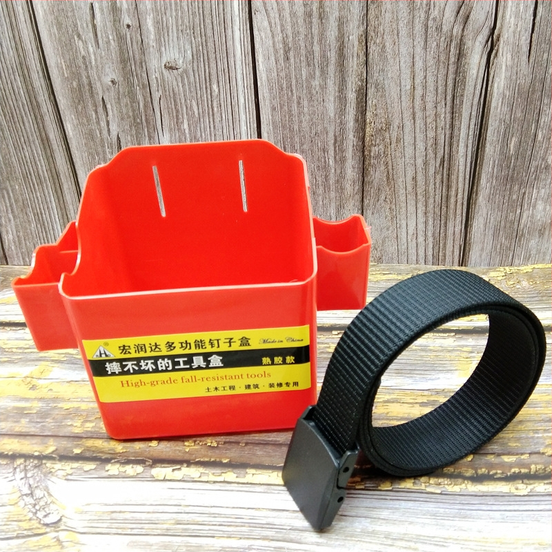 Пояс за пирони от подсилен найлон с чанта за инструменти — строителна чанта