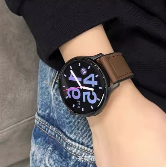 Remen za Huawei Watch GT5/GT3 i Samsung, mat Crazy Horse koža s silikonskom podlogom i magnetskim kopčom, 20/22 mm
