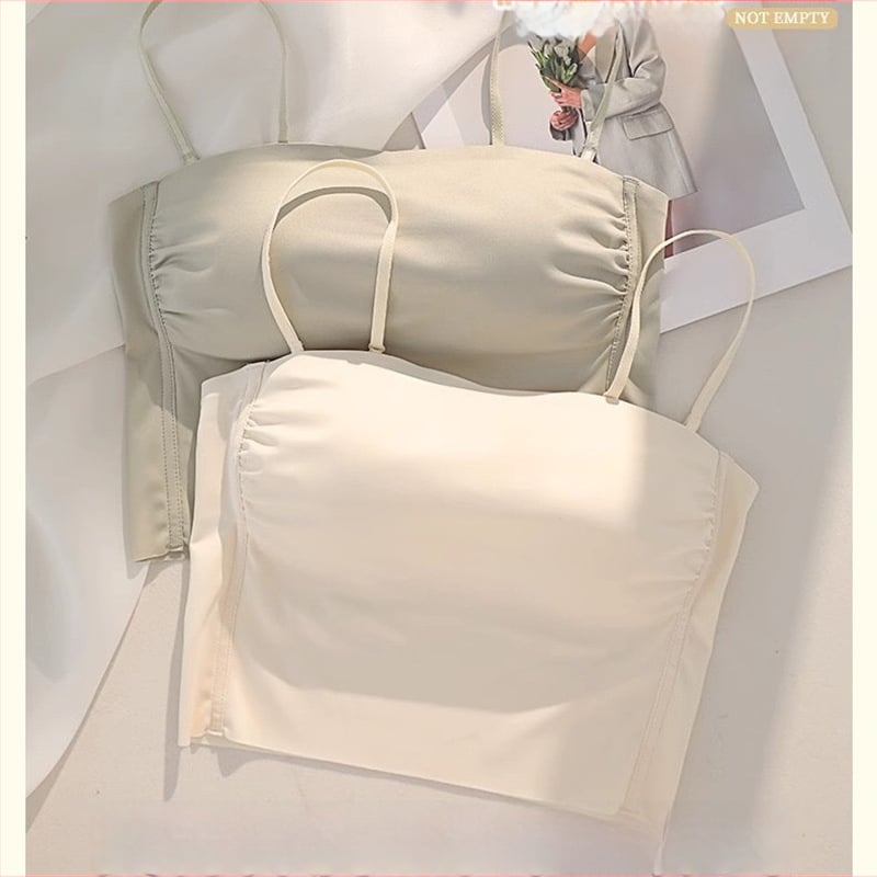 Pánt nélküli, varrás nélküli női melltartó levehető vállpántokkal, 3/4 kosár, nejlon anyag, lélegző