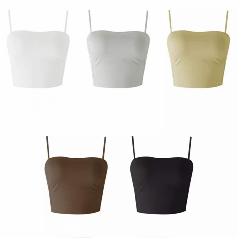 Pánt nélküli, varrás nélküli női melltartó levehető vállpántokkal, 3/4 kosár, nejlon anyag, lélegző