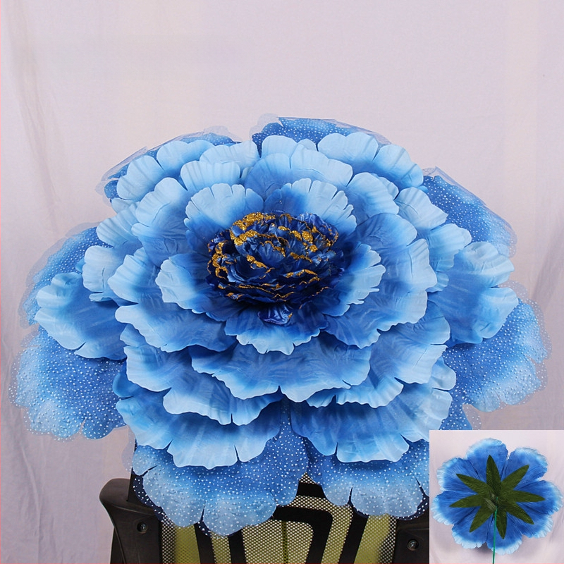 Sword Пионова тъканна украса за глава с блясък за изпълнения и фотосесии — за възрастни, пролет 2024