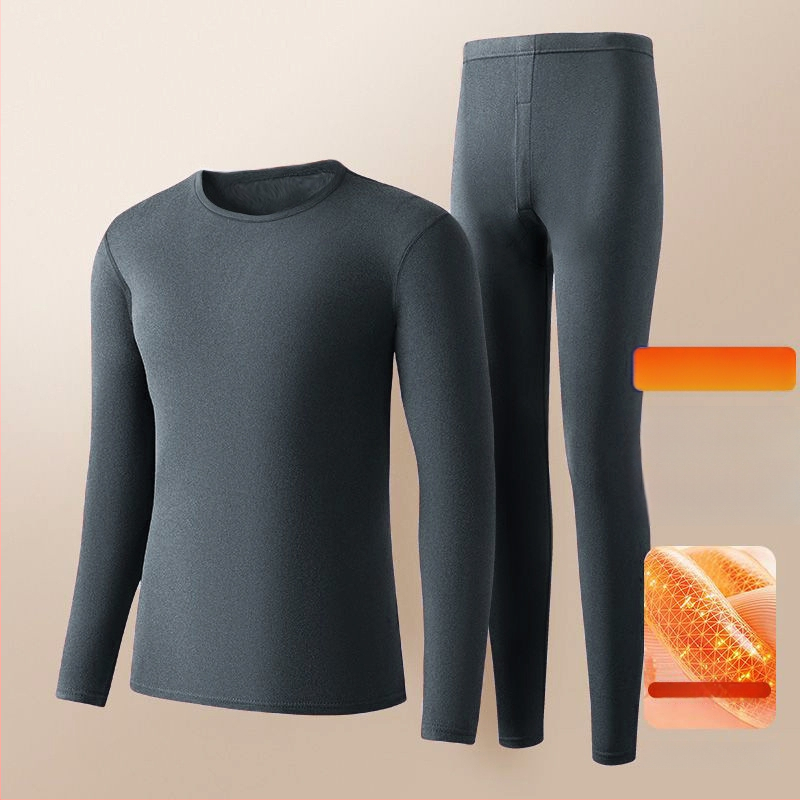 Vyrų terminis apatinių komplektas iš Derong audinio, dviejų pusčių velūras, 97% poliesteris, pamušalas poliesteris, 181–200 g/m², stiprus šildymas