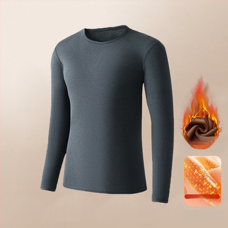 Vyrų terminis apatinių komplektas iš Derong audinio, dviejų pusčių velūras, 97% poliesteris, pamušalas poliesteris, 181–200 g/m², stiprus šildymas