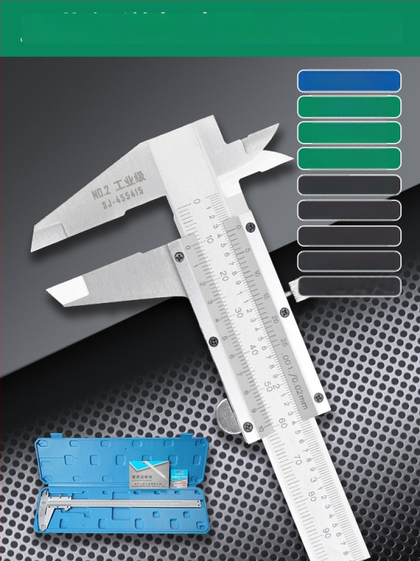 Верниер калипер с цифров дисплей - високопрецизен, неръждаема стомана, индустриален клас, измерване на височина и дълбочина