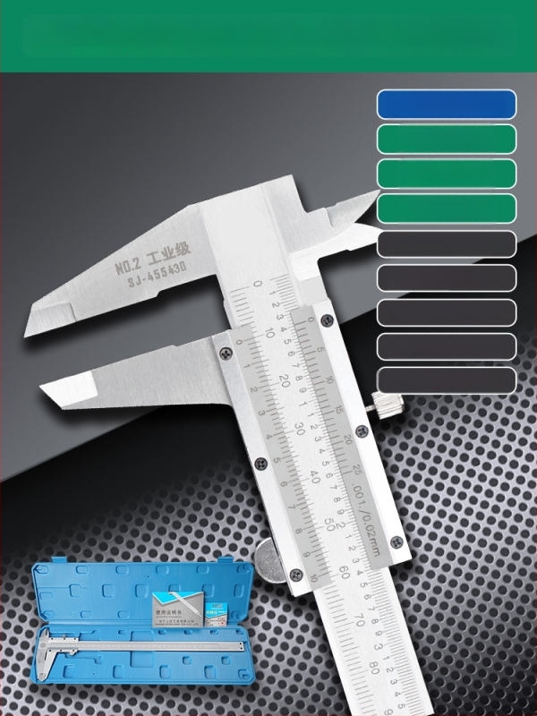 Верниер калипер с цифров дисплей - високопрецизен, неръждаема стомана, индустриален клас, измерване на височина и дълбочина