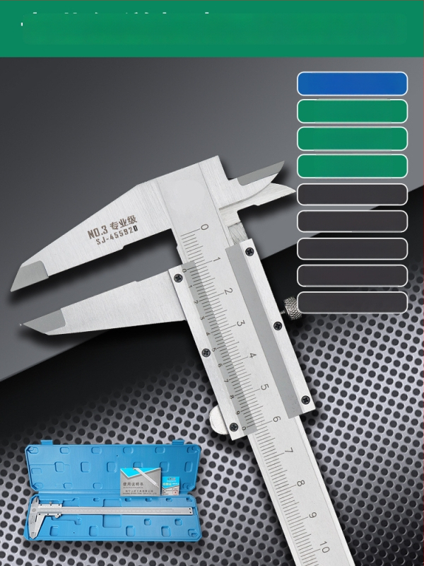 Верниер калипер с цифров дисплей - високопрецизен, неръждаема стомана, индустриален клас, измерване на височина и дълбочина