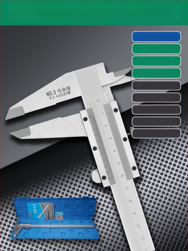 Верниер калипер с цифров дисплей - високопрецизен, неръждаема стомана, индустриален клас, измерване на височина и дълбочина