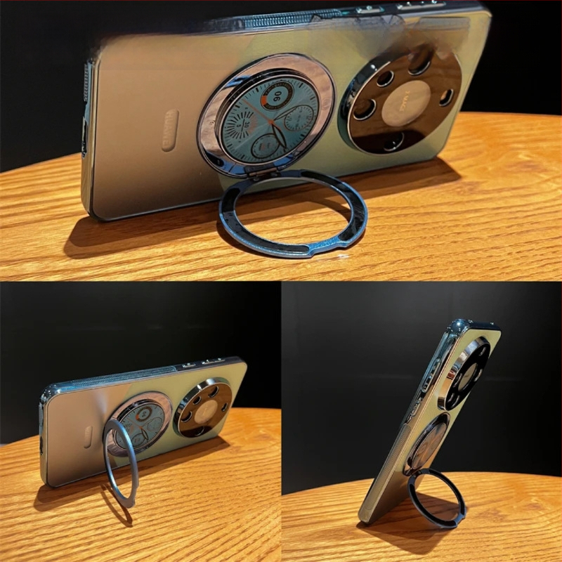 Huawei Mate60Pro viedtālruņa korpuss ar magnētisko atbalstu — ādas tekstūra, elektroplakēta virsma, izturīgs pret kritieniem, pielāgojams