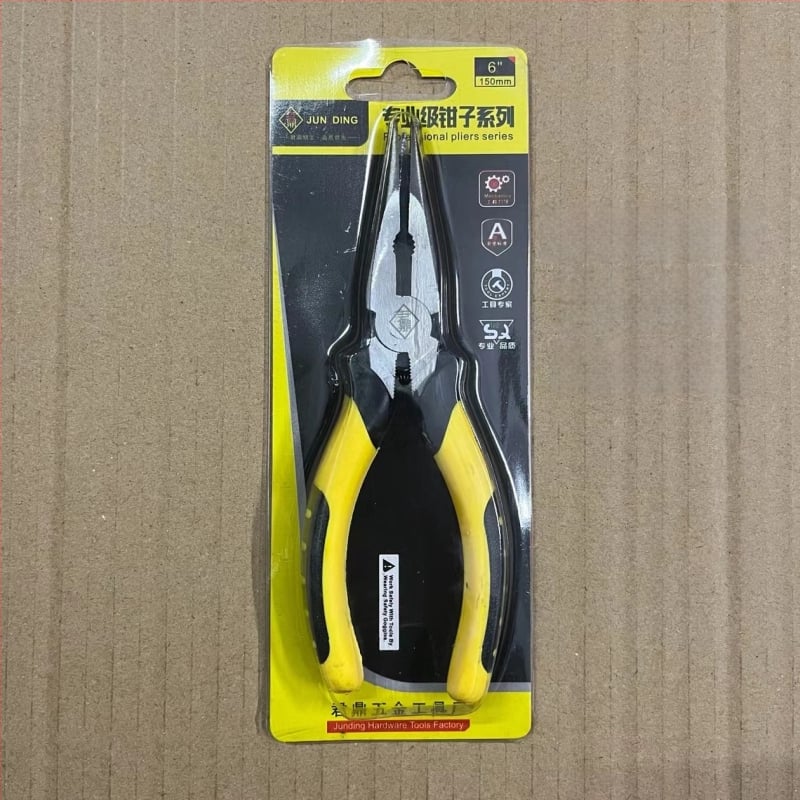 Jun Ding маркови клещи комплект: клещи с дълъг нос, диагонални клещи, клещи за тел и заключващи клещи; различни тежести и дължини на челюстите