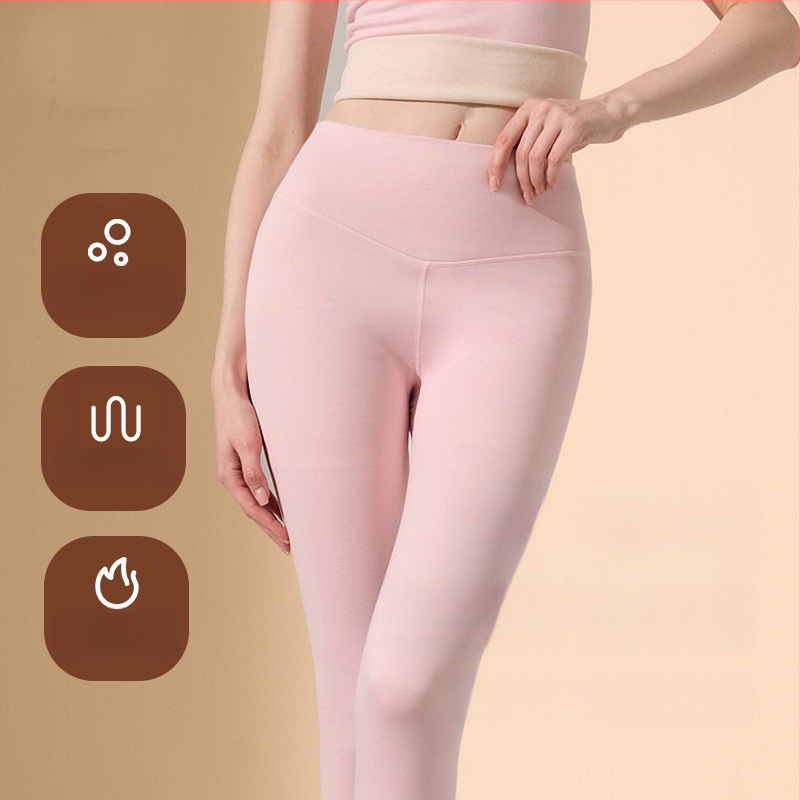 Moterų termo leginsai su aukšta juosmeniu, klubų pakėlimas, be siūlių, su veliūrine apdaila, pavasario–rudens laikotarpiui, vidaus ar išorės dėvėjimui