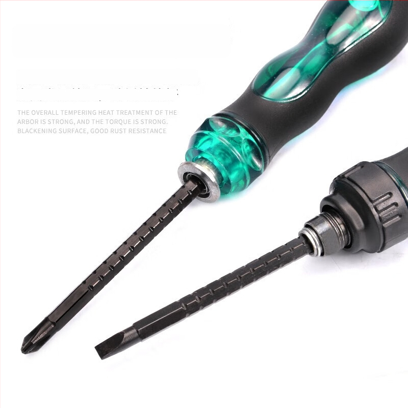 Σετ κατσαβιδιών διπλής κεφαλής με επεκτεινόμενη μικρή κατσαβίδα, Phillips/πλάγια και Torx, ρυθμιζόμενος μηχανισμός; CR-V ατσάλι, μαγνητικό, χωρίς μόνωση, λαβή PP, βάρος 0.1