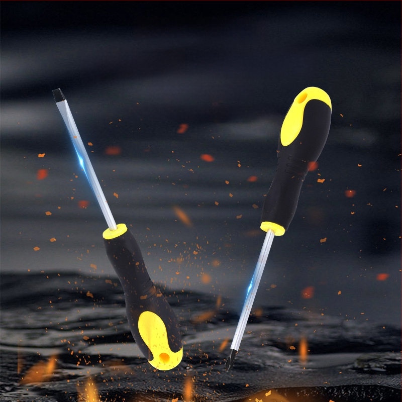 Henglida μίνι μαγνητικό κατσαβίδι με σταυροκεφαλή, από άνθρακα χάλυβα και λαβή από δύο υλικά