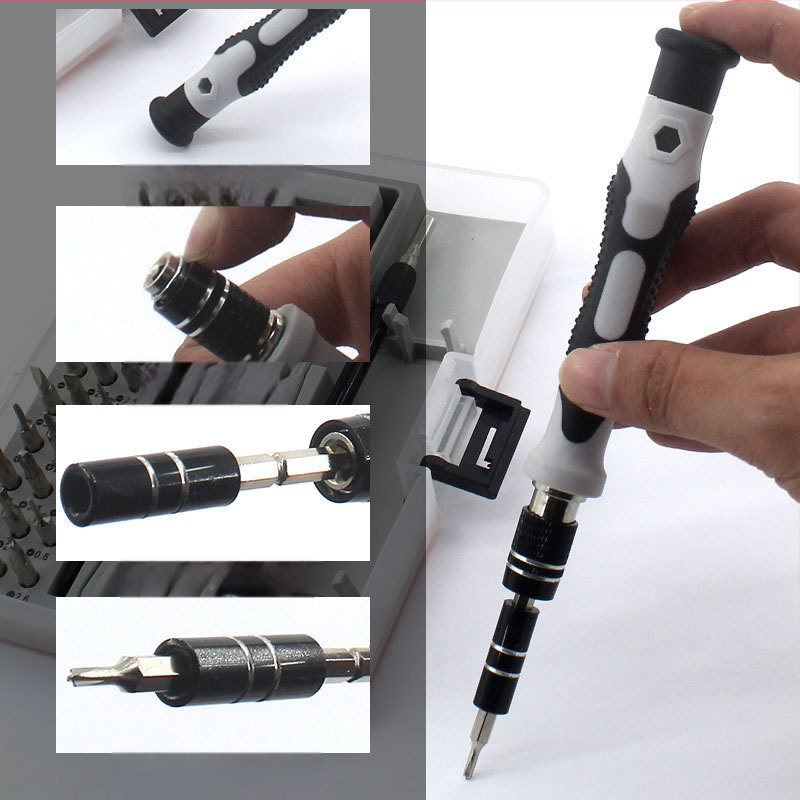 45-in-1 magnetinis atsuktuvų rinkinys, nikeliu-chromu plienas, 45 dalys, tinkamas laikrodžių ir išmaniųjų telefonų remontui