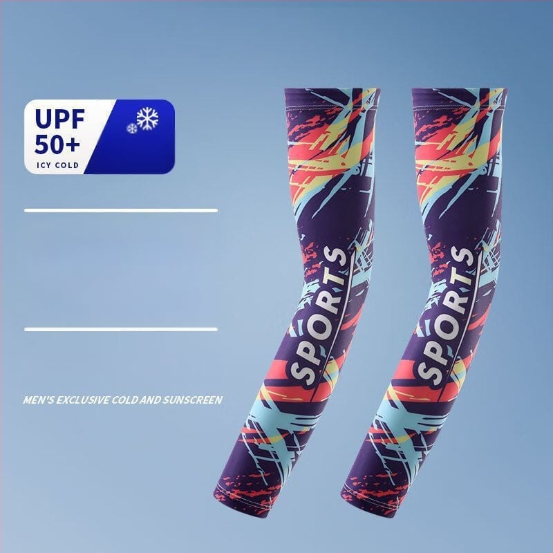 Rokas piedurknes ar Ice Silk vasaras saules aizsardzībai, UV aizsardzība, piemērotas zvejniecībai, riteņbraukšanai un braukšanai; poliesteris virs 96%