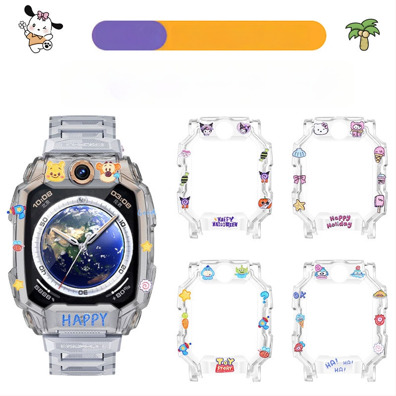 Karikatūrinio dizaino apsauginė dėžutė Little Genius laikrodžiui Z9/Z10 ir Z6Pro/Z7/Z8A – TPU medžiaga, su D2A/D3 lipduku