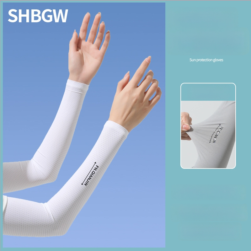 Ledus zīda saules aizsardzības piedurknes — Nīlon, saturs 81–95%, Oriģinālais dizains, Pavasaris 2023